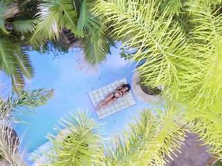 VIXEN Stunning Brunette has Fantasy Threesome on Vacation