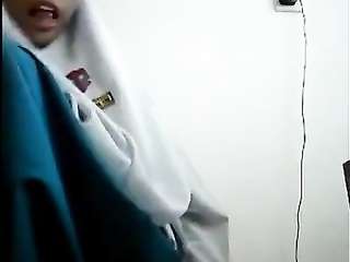 Horny Indonesian hijab girl showing off part 1