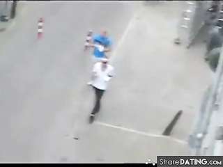 People having sex on the street (The Netherlands).