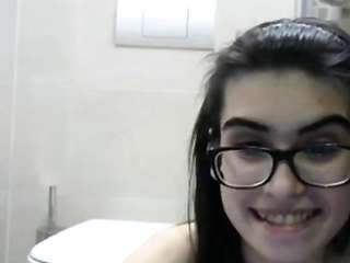 Tiny 18 yr Italian Cam Girl Masturbates-Pt.2