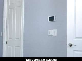 Step Sister Surprises Brother with best Friends Pussy