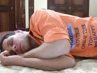 A drunk sister after a party came at night to her brother to suck a dick and fuck