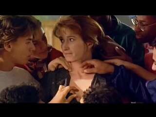 Teacher gets gangbanged in the classroom