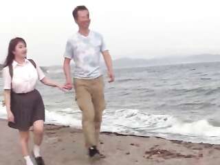 A Fair-skinned Girl With Big Firm Tits Exposes Her Nipples From Her Uniform And Grabbed By Her Tits - Puffy Pussy Creampie