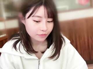 Gonzo: The first Gonzo with a fair-skinned slender busty saffle beauty. She is a sexy beautician