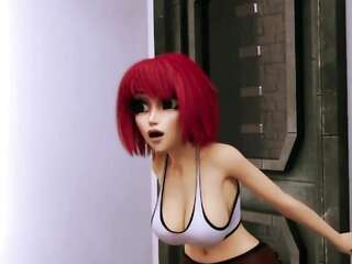 F.U.T.A. Sentai - Giant Robotic Futanari Orgasm | 3D Sex (ENG Voices)