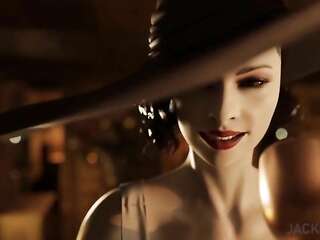 Minotaur fucking Lady Dimitrescu's huge ass