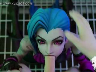 Jinx Draining a Big Cock - League of Legends
