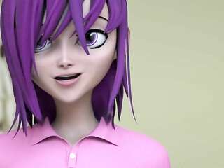 Bespectacled Japanese teacher ooze out massive creampie - 3D Hentai Cartoon