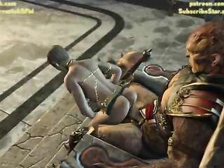 Shao Kahn and his submissive Concubine slave 3D Mortal Kombat 11 fuck Animation
