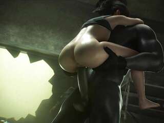 Claire and Mr. X (Cool planted on the dick) [Resident Evil]