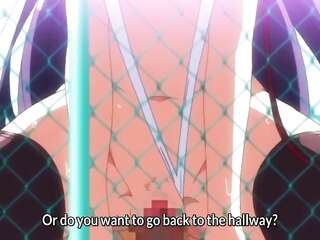 Anime japanese with hentai perversions of a fat man over a chick