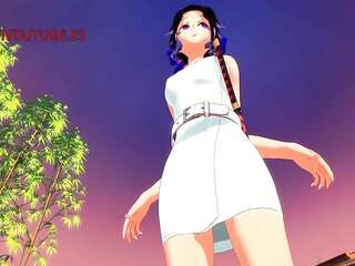 Kimetsu No Yaiba Hentai - Tanjiro X Kanae Handjob, Blowjob And Screw - Demon Slayer