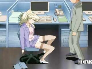 Tricked By My Horny Blonde Boss