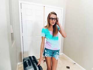 Beautiful brunette agreed to have sex with her brother after blowjob