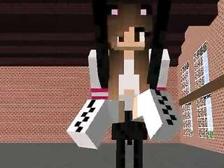 ماينكرافت على شكل انمي