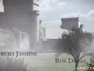 Big tit lady gets fucked on the iron throne in the throne room