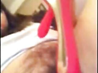 Natasha Koroleva fingering her hairy pussy