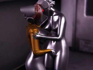 Twins Sex scene in Atomic Heart l 3d sex