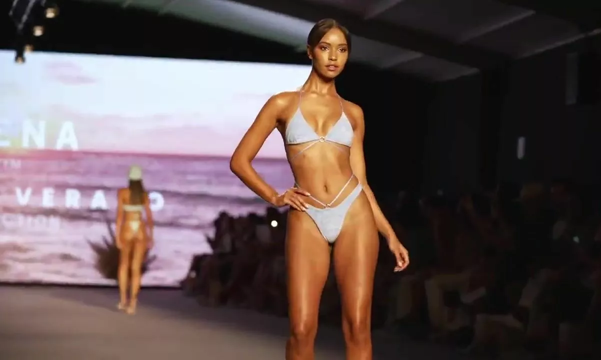 Staci Lyon in Slow Motion Miami Swim Week 2021 | Ruvideos.net