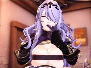 Camilla taking care of Corrin (Nodu)