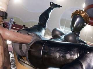 Ballerina robot twin, (fuck on the table) [Atomic Heart]