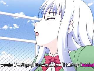 Blue Hair Hentai girl Fucking Outdoor At Pirson