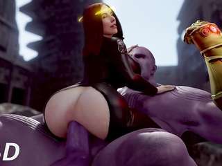 3D Porn Black Widow Is Thanos Toy Now