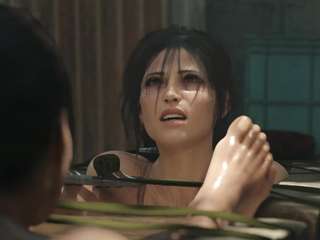 Lara and Sheva in "Strapped" - Part 3 (by Fatcat17) [Tomb Raider, Resident Evil]