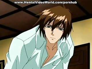 Buddy hot fucks a young student in a hentai cartoon