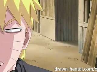 Naruto Hentai - Street sex with a beautiful and naughty brunette