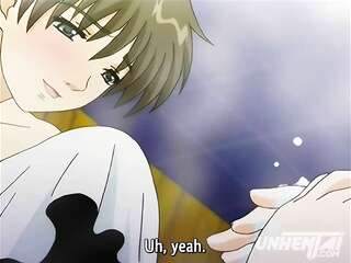 Big tits OVER 40 Gives a Young Boy a Hot Bath - Japanese Cartoon Uncen. [English Subtitled]