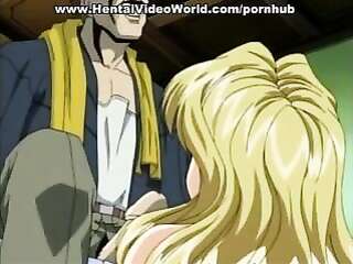 Hentai beauties are engaged in a group sex with a partner