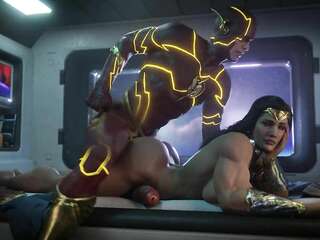 フラッシュファックワンダーウーマンとコック