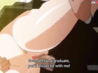 欲求不満の教師が巨乳アニメ女子高生をファック