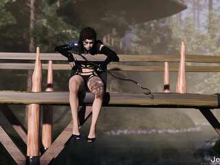 Elf and Goblins vs hentai girl 3d cool