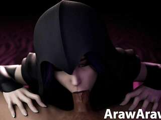 Assassin hentai girl sucks cock in first person.