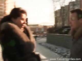 The guy accidentally met a nice and fucked a European beauty from the street