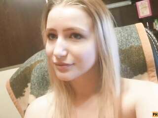 A young hentai girl sucks a big cock on a selfie camera — Russian porn