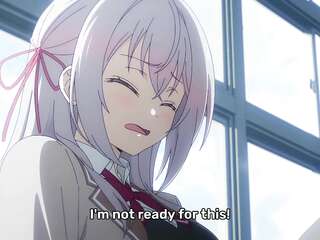 อะนิเมะ Ecchi ฟุตขาขายาวถุงน่อง