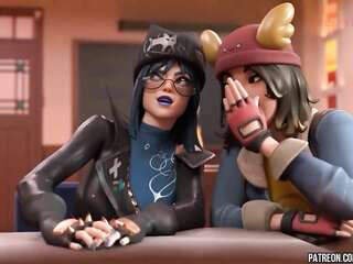 เพื่อนร่วมชั้น hentai tube ของ Fortnite ตัดสินใจมีเซ็กส์ระหว่างเรียน