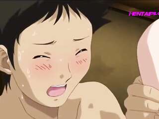 Sneaking Up on a Horny Maid While She's Getting Ready to Take a Bath - Busty Hentai