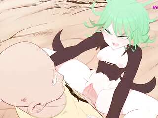 ทัตสึมากิใช้พลังจิตของเขาเพื่อดูดลูกบอลของไซตามะจนแห้งสนิท