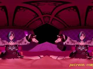 VR180 mmd Chihaya Dance 3d hololive Animation