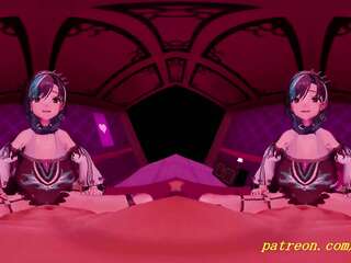 VR180 mmd Chihaya Dance 3d hololive Animation