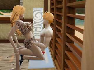 Bleach Hentai: อิจิโกะเย็ดรันกิคุบนชายหาดด้วยไทท์จ็อบ