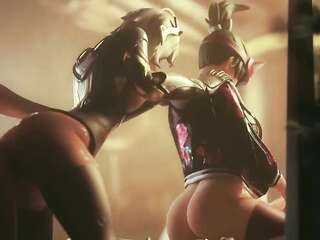 เซ็กส์ยืน 3D - ฉากแอนิเมชั่นเร่าร้อน