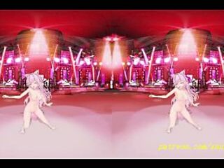 VR180 3D MMD こより ヌードダンス ホロライブ エロ