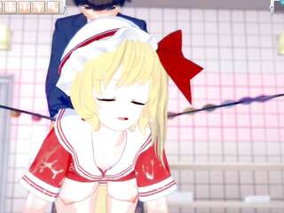 Flandre Scarlet Boobs Rubbed 3DCG Hentai - Touhou Project
