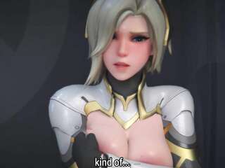 3D Overwatch Cartoon Blowjob Cum in Mouth Swallow